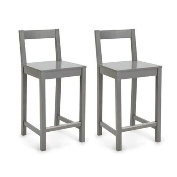 Set of 2 Amazon Basics Wooden Bar Stool