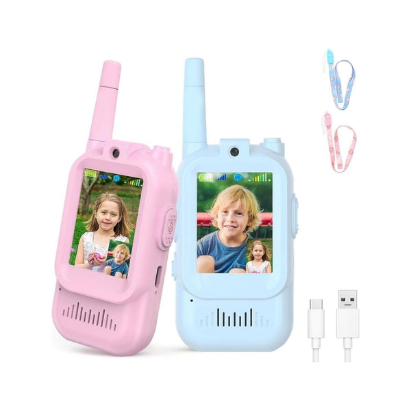 2 Pack Kids Video Walkie Talkies