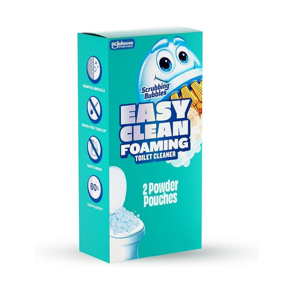 2-Pouches Scrubbing Bubbles Easy Clean Foaming Toilet Bowl Cleaner