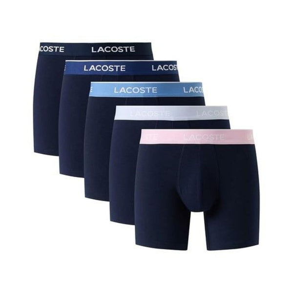 5-Pack Lacoste Men's Cotton Stretch Essentials Boxer Briefs