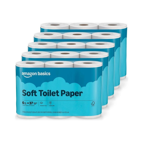 30 Rolls Amazon Basics 2-Ply Soft Toilet Paper