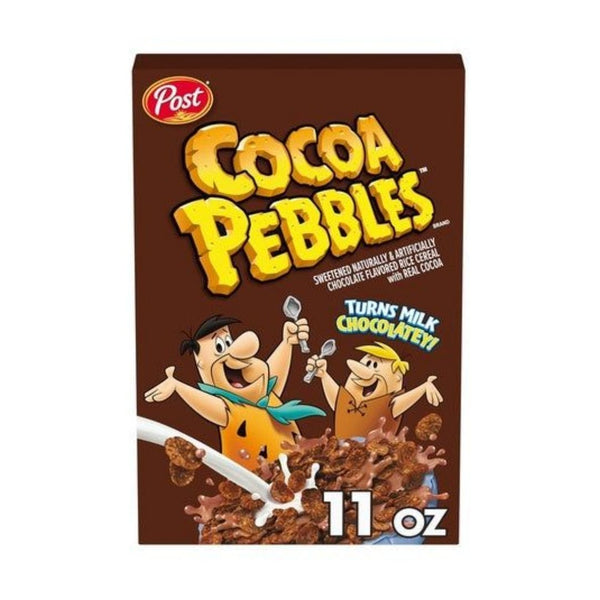 3 Boxes Cocoa Pebbles Chocolate Breakfast Cereal