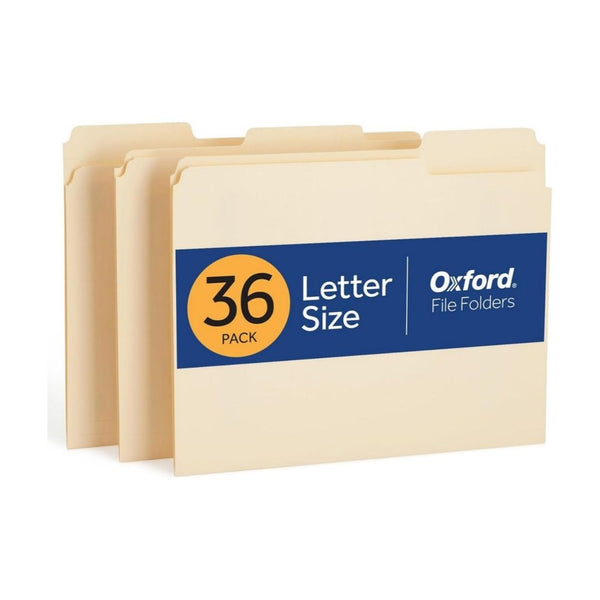 36-Pack Oxford File Folders