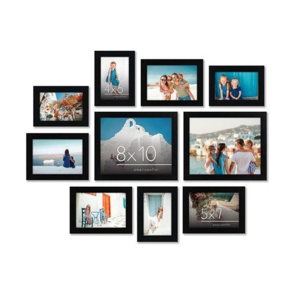 10 Assorted Picture Frames with Shatter Resistant Glass