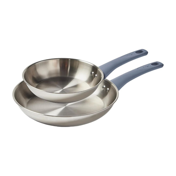 2-Pc T-fal Essentials Stainless Steel Cookware Set