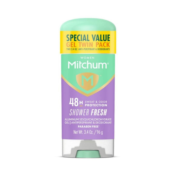 Pack of 2 Mitchum Women’s Antiperspirant Deodorant Gel Stick
