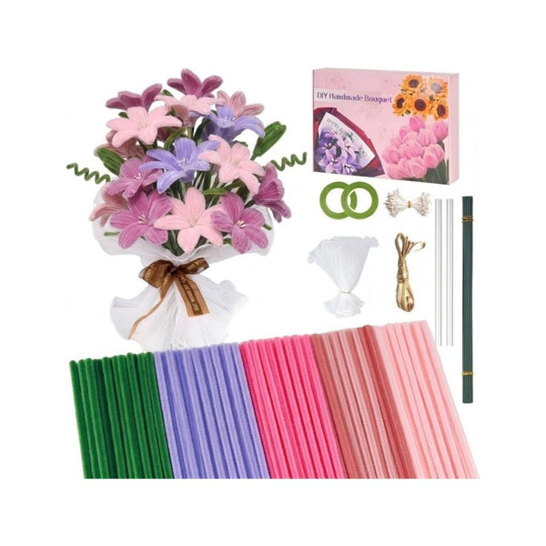 500-Pcs Flower Making Pipe Cleaners Kit