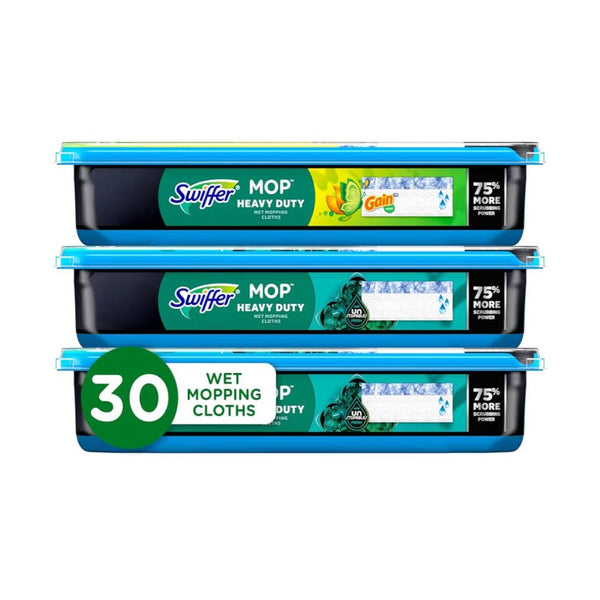 30-Count Swiffer Heavy Duty Mop Wet Multi-Surface Cloth Refills