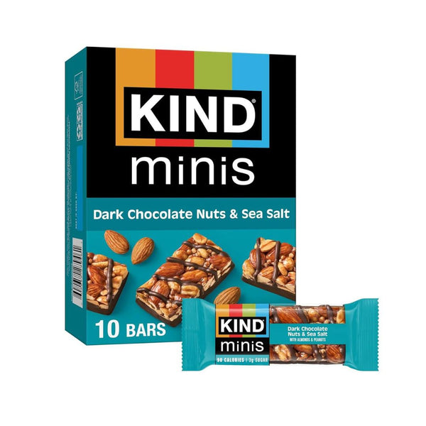 10 KIND Mini Snack Bars, Dark Chocolate Nuts & Sea Salt