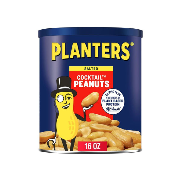 PLANTERS Salted Cocktail Peanuts Resealable Jar
