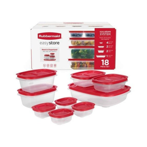 18-Piece Rubbermaid EasyStore Large Food Storage Containers