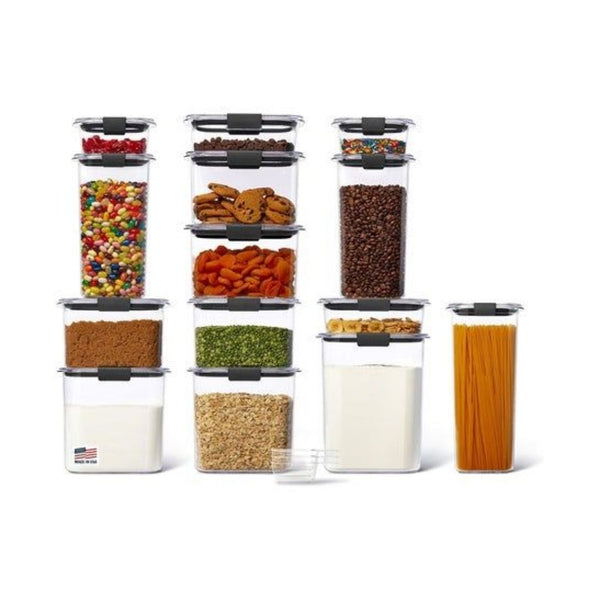 14-Piece Rubbermaid Brilliance Food Storage Containers With Scoops