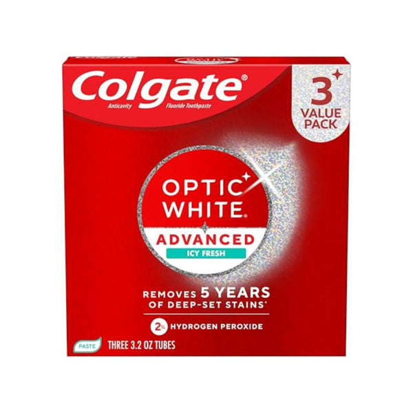 3 Pack Colgate Optic White Toothpaste
