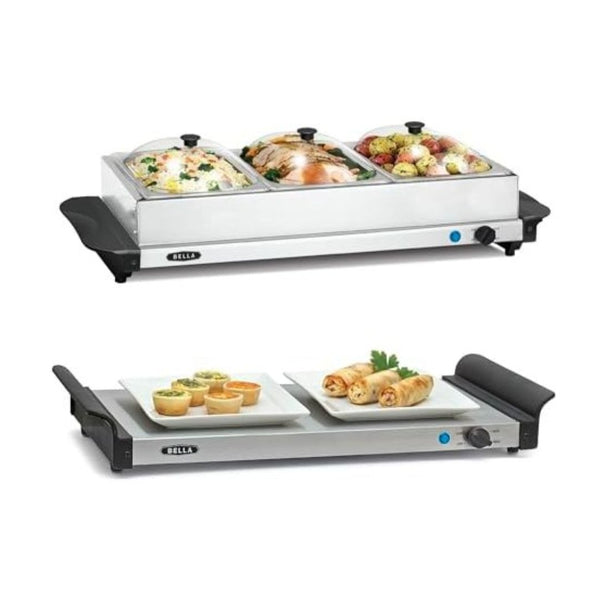 BELLA 3 x 1.5 Quart Triple Electric Buffet Server