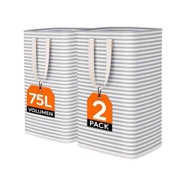 2 Packs Freestanding Clothes Hamper
