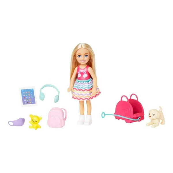 Barbie Chelsea Small Doll Travel Set with Puppy