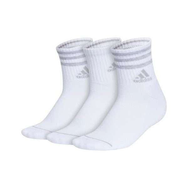 3 Pairs Adidas Women's Cushioned Quarter Socks