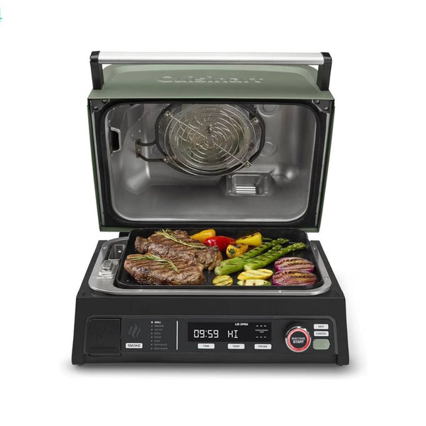 Cuisinart 8-in-1 Outdoor Electric BBQ Grill & Portable Smoker