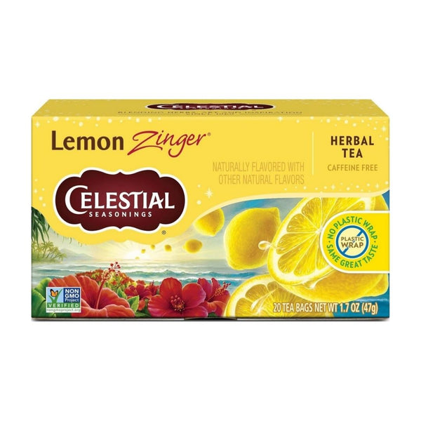 20 Celestial Seasonings Lemon Zinger Herbal Tea Bags
