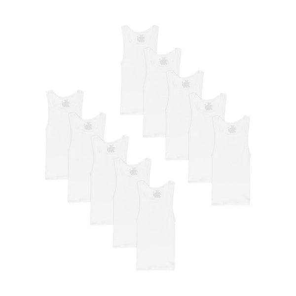 10 Hanes Boys’ Tank Cotton Undershirt