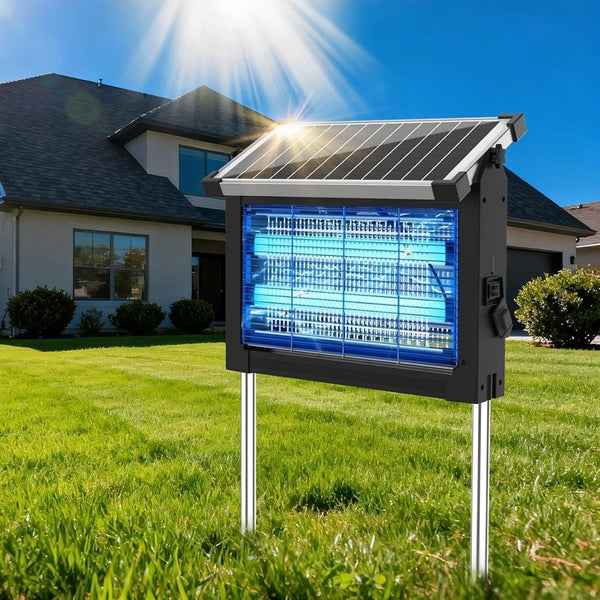 Outdoor Solar Insect Zapper w/ 10W Solar Panel