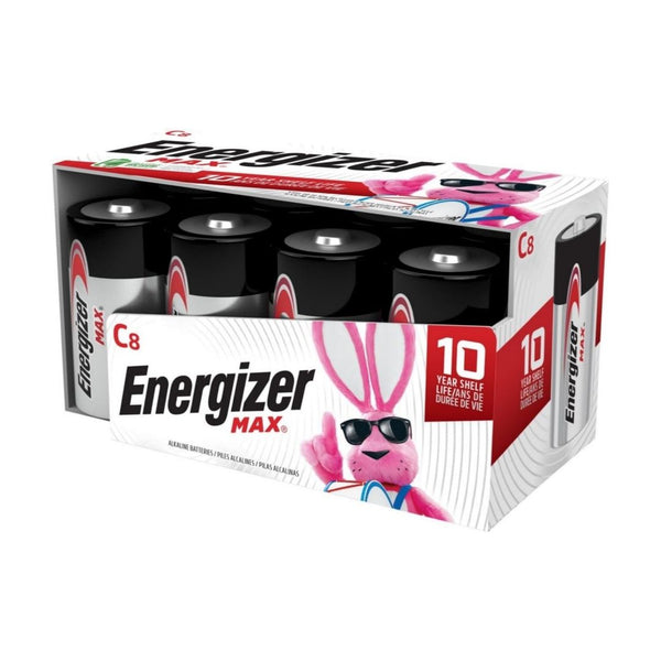 8 Energizer MAX C Batteries