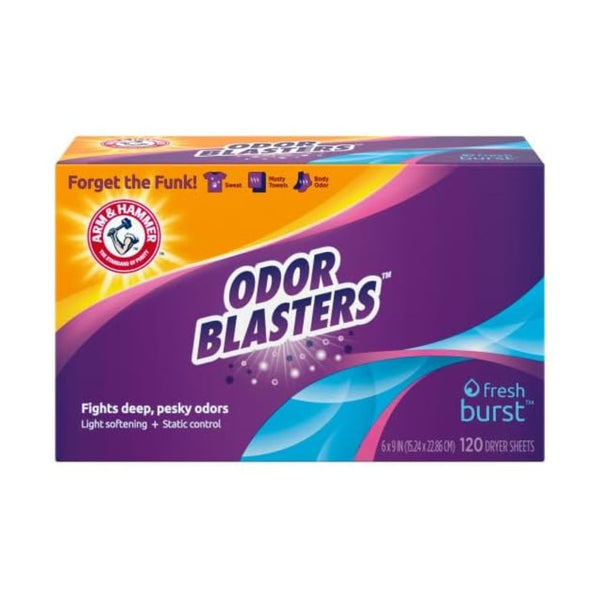 120 Arm & Hammer Odor Blaster Dryer Sheets