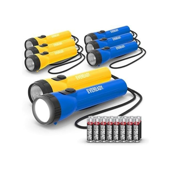 Eveready LED Flashlight (8-Pack) Batteries Included