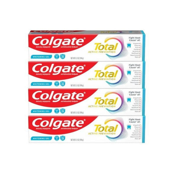 4 Colgate Total Active Prevention Whitening Gel Toothpastes