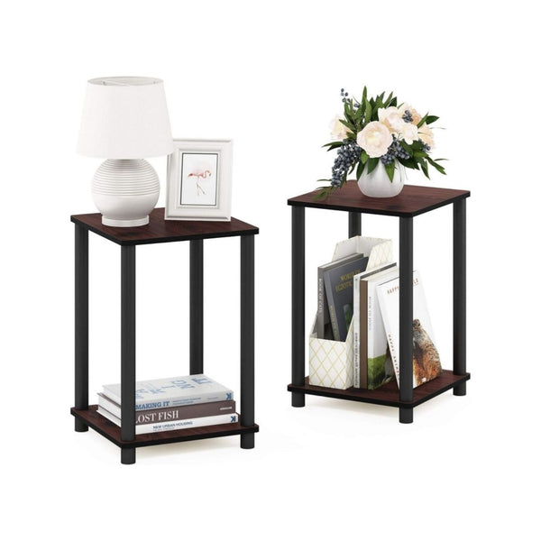 Set of 2 Furinno Turn-N-Tube End Table