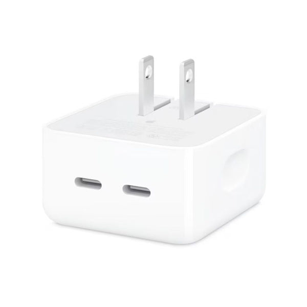 Apple 35W Dual USB-C Port Compact Power Adapter Fast Charger