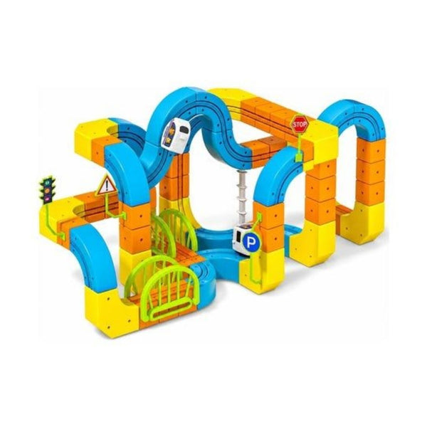 91 Piece Cube Track Electric Train Building Set