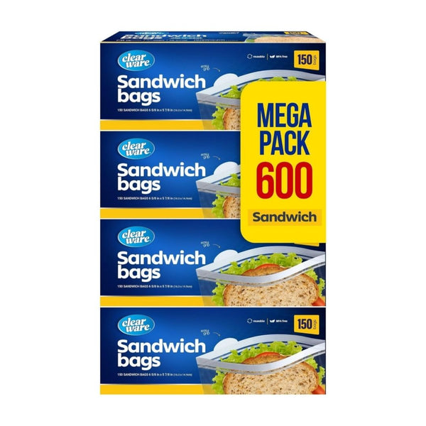 600-Count Sandwich Bags Zipper Top