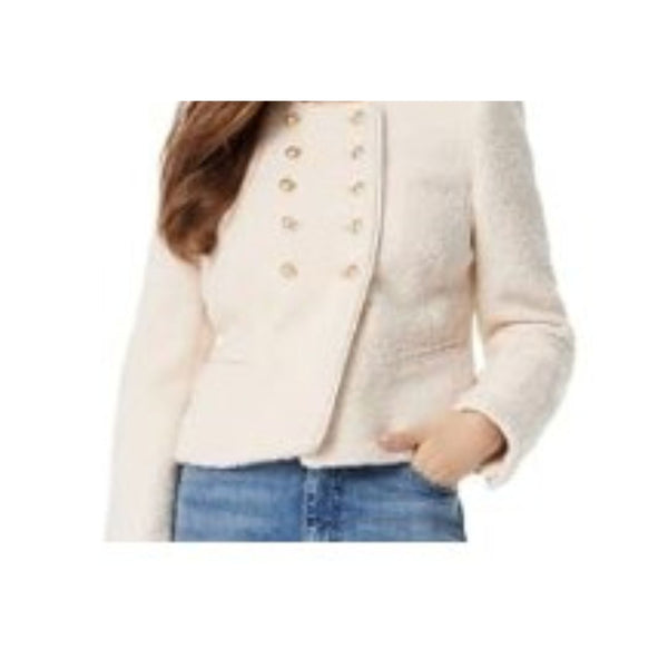 Sam Edelman Women Fiona Double Breasted Collarless Blazer
