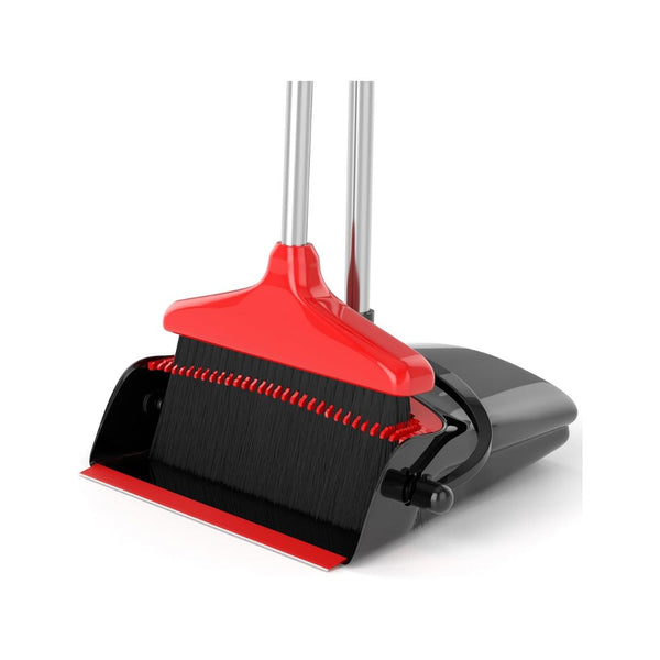 Long Handle Broom with Dustpan Combo Set