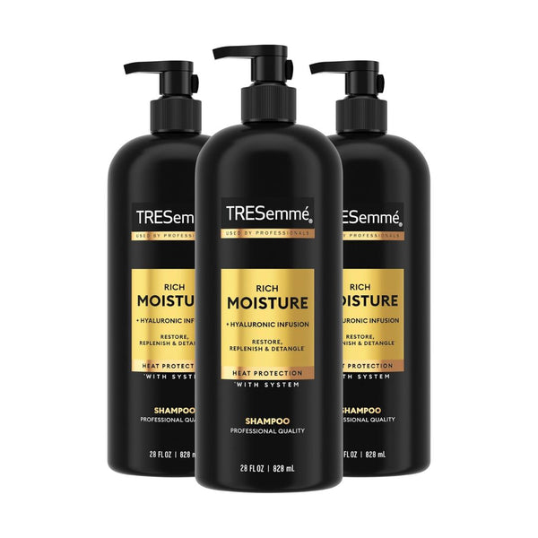 3 Botlles TRESemmé Rich Moisture Hydrating Shampoo