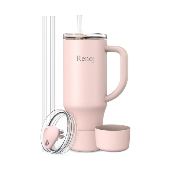 Renoj 32oz. Insulated Mug With 2 Straws