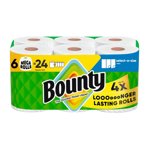 18 Mega Rolls Bounty Select-A-Size Paper Towels