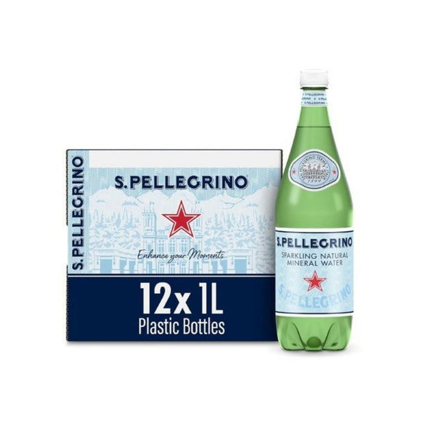 12 Bottles S.Pellegrino Sparkling Natural Mineral Water