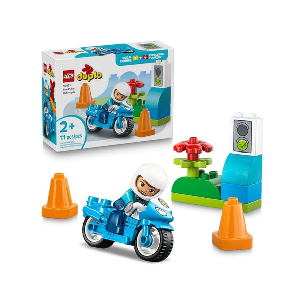 LEGO DUPLO Town Police Motorcycle Building Toy