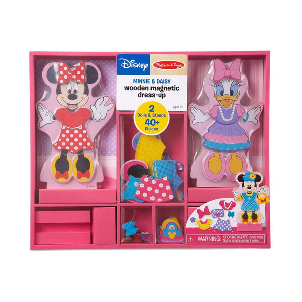 Melissa & Doug Minnie Mouse & Daisy Duck Magnetic Dress-Up Wooden Dolls
