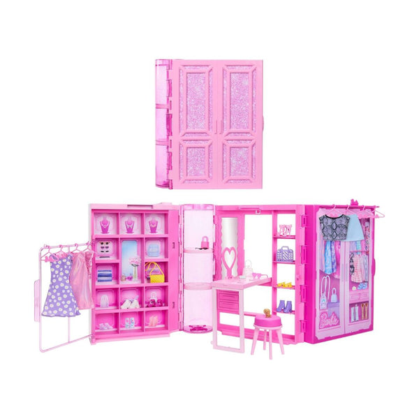 Barbie Dream Closet Toy Playset with Clothes & Accessories, 25+ Pieces