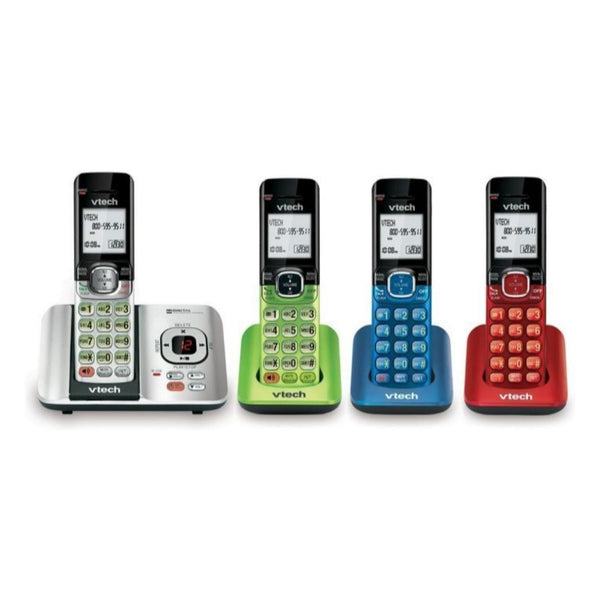 VTech 4-Handset Cordless Phone With Answering Machine And Caller ID