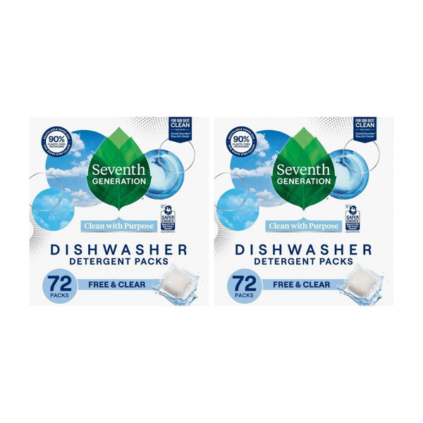 144 Count Seventh Generation Dishwasher Detergent Packs