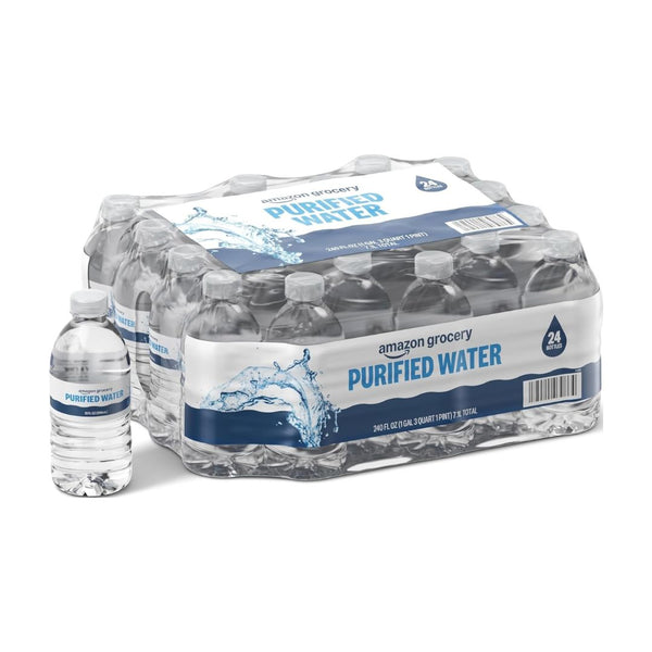 24 Bottles Amazon Grocery, Purified Water