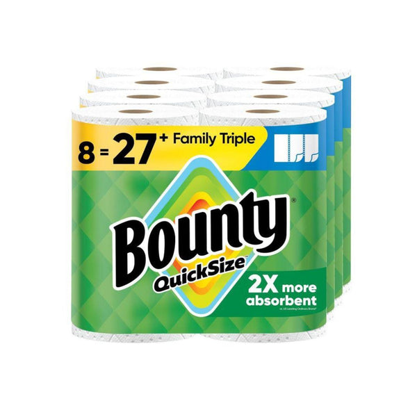 8 Family Triple Rolls Bounty Paper Towels
