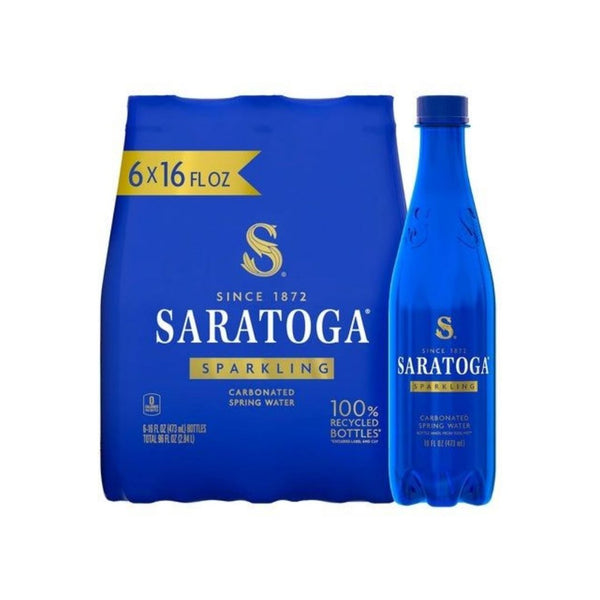 6 Bottles Saratoga Sparkling Water