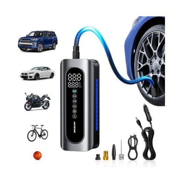 Portable Tire Inflator with Digital Tire Pressure Gauge