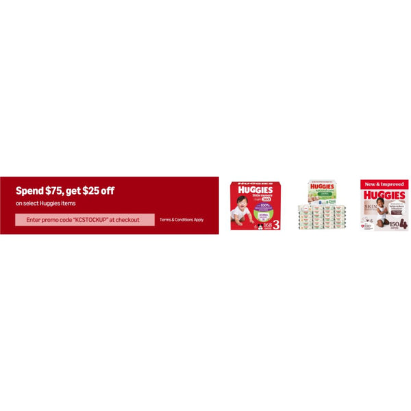 Spend $75 On Select Huggies Products And Get $25 Off