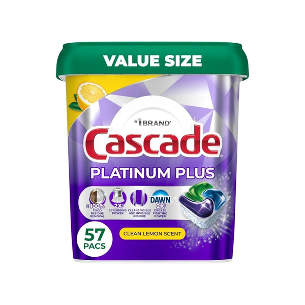 57 Cascade Platinum Plus Dishwasher Pods